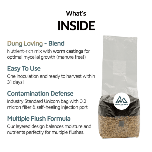 All in One Mushroom Grow Bag for Multiple Flushes